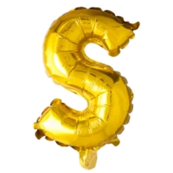 Folie ballon BOGSTAVER - GULD 102 cm