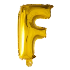 Folie ballon BOGSTAVER - GULD 102 cm