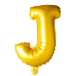 Folie ballon BOGSTAVER - GULD, 41 cm