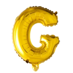 Folie ballon BOGSTAVER - GULD, 41 cm