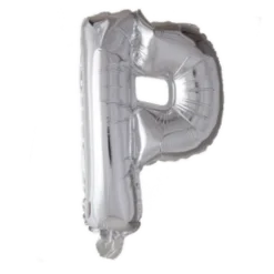Folie ballon Bogstaver - SØLV, 41 cm