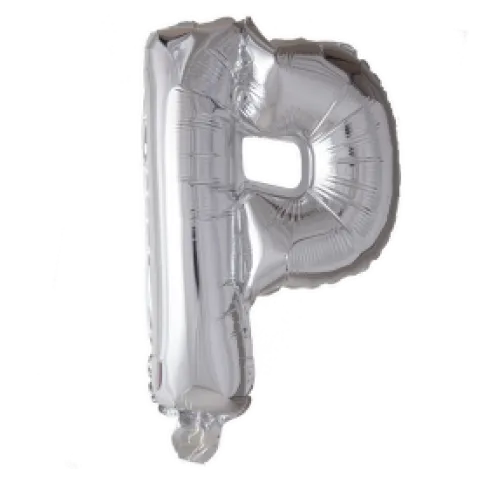 Folie ballon Bogstaver - SØLV, 41 cm