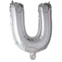 Folieballon Bogstaver - SØLV 102cm
