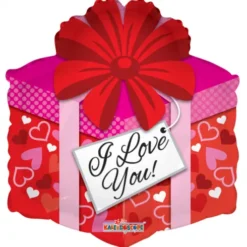 Folie ballon , 46 cm, GAVE I LOVE YOU