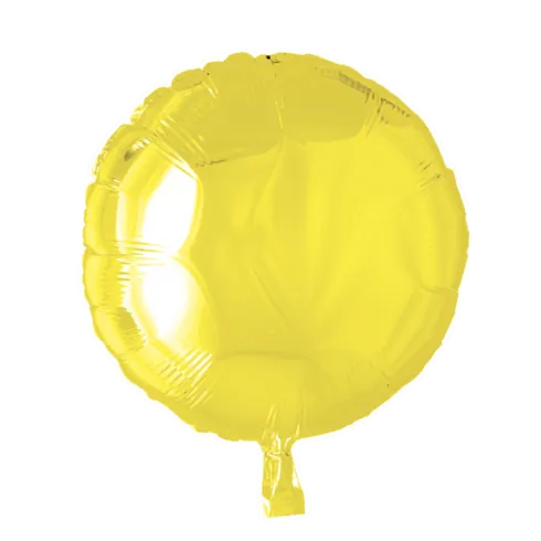 Folie ballon Rund Gul