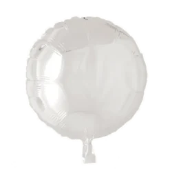 Folie ballon Rund HVID 46 cm