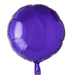 Folie ballon Rund LILLA 46 cm