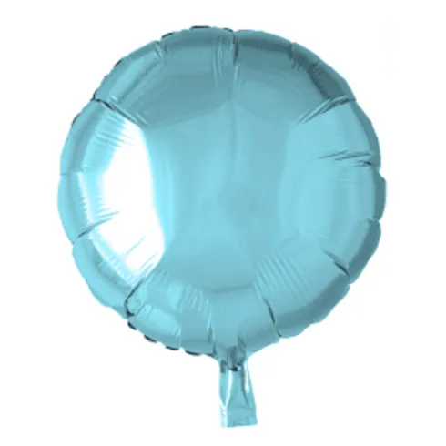 Folie ballon Rund Lyseblå