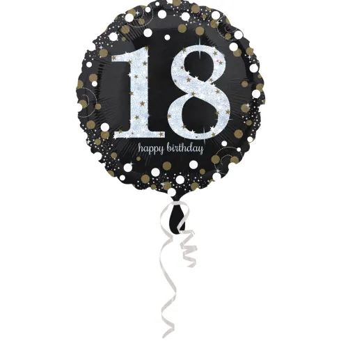 18 folie ballon sparkling gold