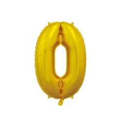 Folie ballon tal 66 cm i Guld