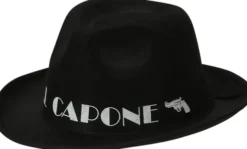 Gangsterhat med Al capone sort bånd