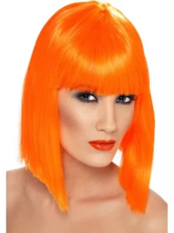 Glam Page paryk i neon orange