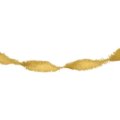 Guirlande crepe Guld, 6 mtr