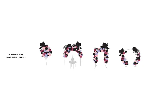 Halloween Balloon dekoration XL