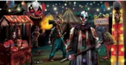 Halloween banner plast Cirkus