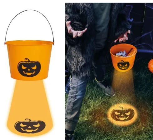 Halloween orange spand med lys