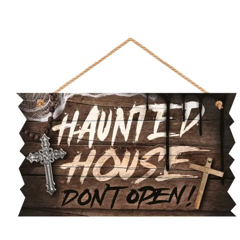 Halloween Skilt - Haunted House