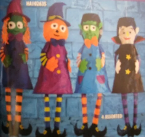 Halloween vindposer ca.110cm 4 ass.