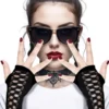 Handsker sorte - gothic