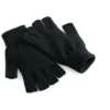 Handsker uden fingre i sort strik