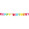 Happy birthday banner 1,5m multi