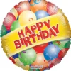 Happy Birthday Folie ballon ø46 GUL