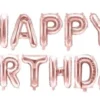 Happy Birthday Folieballon sæt ROSEGOLD
