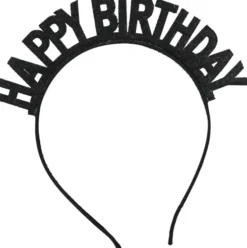 HAPPY BIRTHDAY hårbøjle - simili
