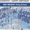 Happy Birthday konfetti i Blå