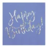 Happy Birthday servietter i blå