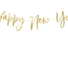 Happy New Year banner i guld