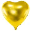 Hjerte folieballon Guld 61cm