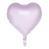 Hjerte folieballon pastel lilla