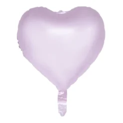 Hjerte folieballon pastel lilla