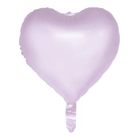 Hjerte folieballon pastel lilla