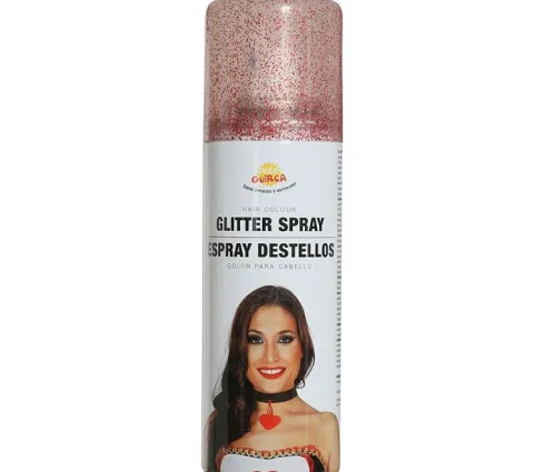 Hårspray glitter i rød
