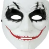 Hvid maske med klovne make up