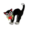 katte i karton til fastelavnstønde 15 cm