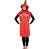 Ketchup flaske kostume med hat