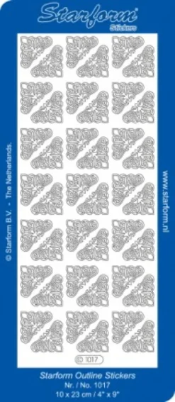 Klæbeark med hjørner