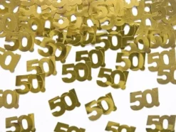 Konfetti med 50 Guld