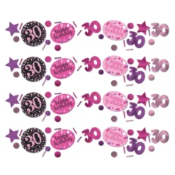 Konfetti 30 Sparkling pink