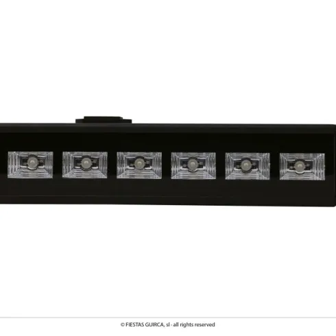 6 led uv lys til halloween - sort - indendørs
