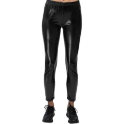 Leggings Metallic Sort