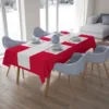 Linclass dug 120x180cm Rød