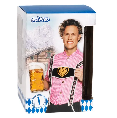 Ølkrus 1 liter glas