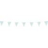 Lyseblå glitter vimpelguirlande