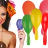 Maracas i plast, ass. farver 2stk