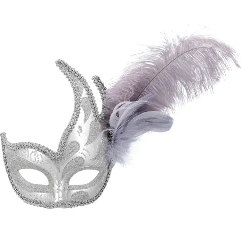 Maske Venice prezioso sølv