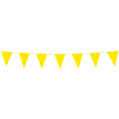 Mini Flagbanner i Gul 3m